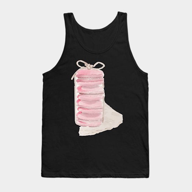 Raspberry macaron Tank Top by Kaeyeen